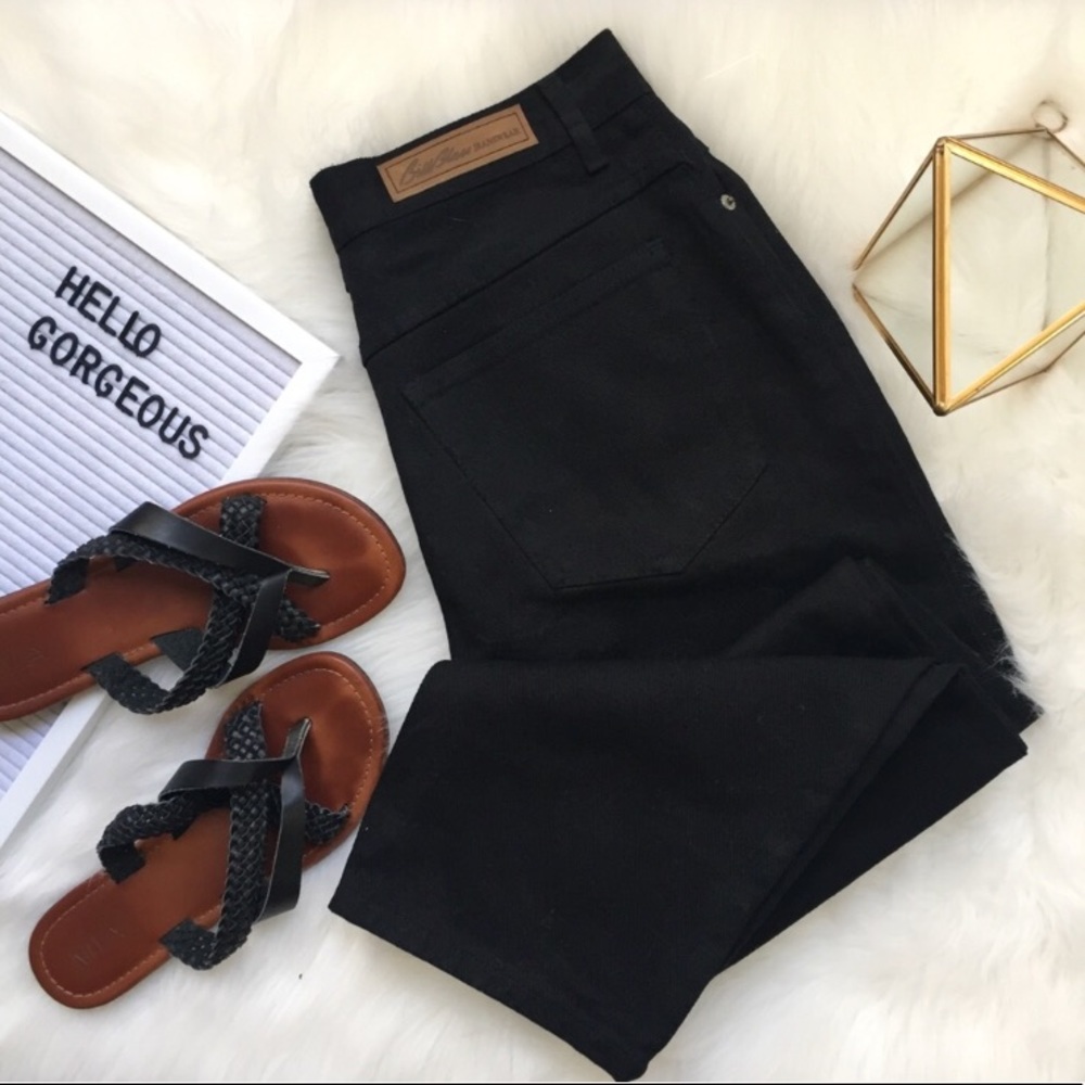Vintage high waisted black denim